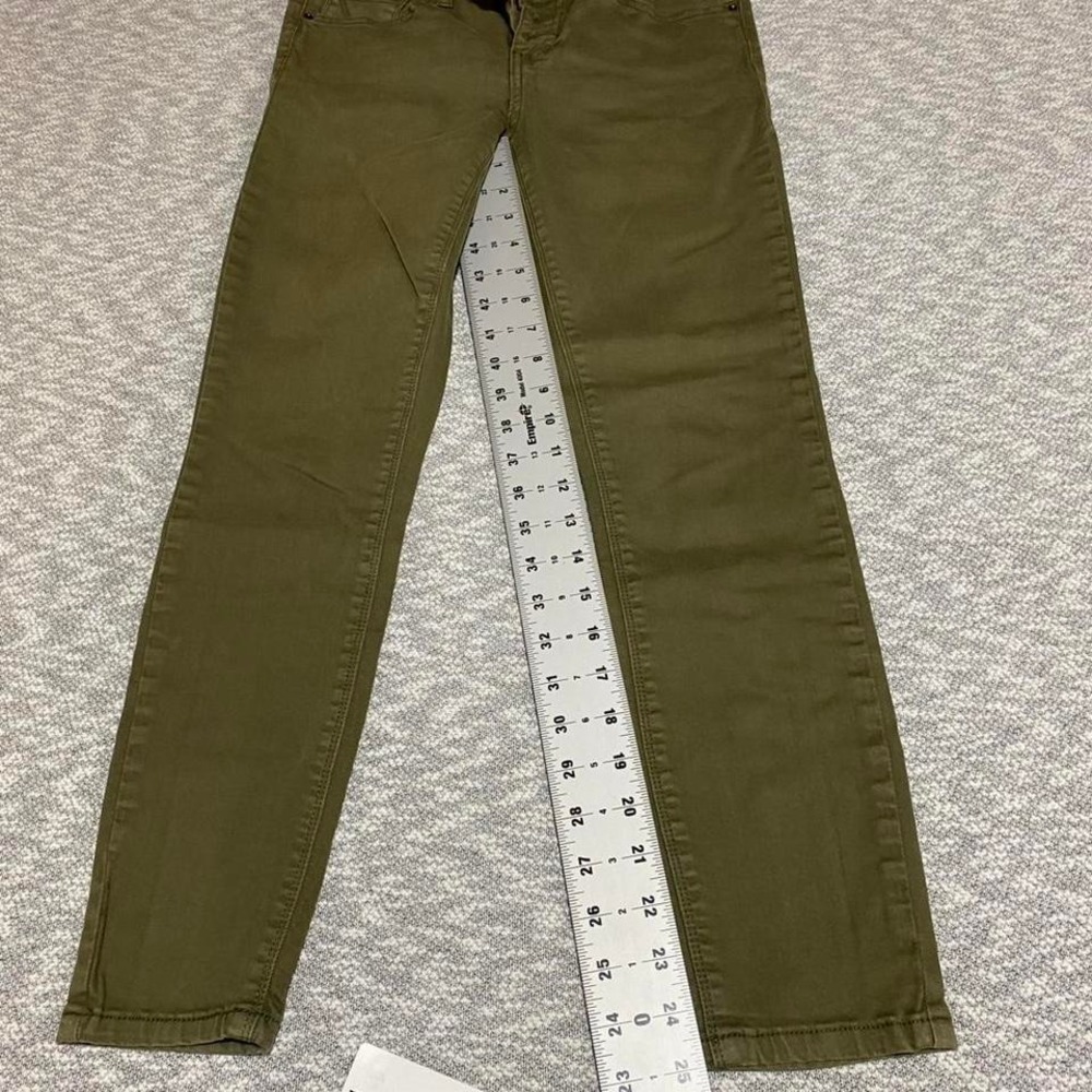 Ashley Mason olive green denim skinny jeans women 5. SKU-A93#denim #highwaisted - Picture 4 of 8